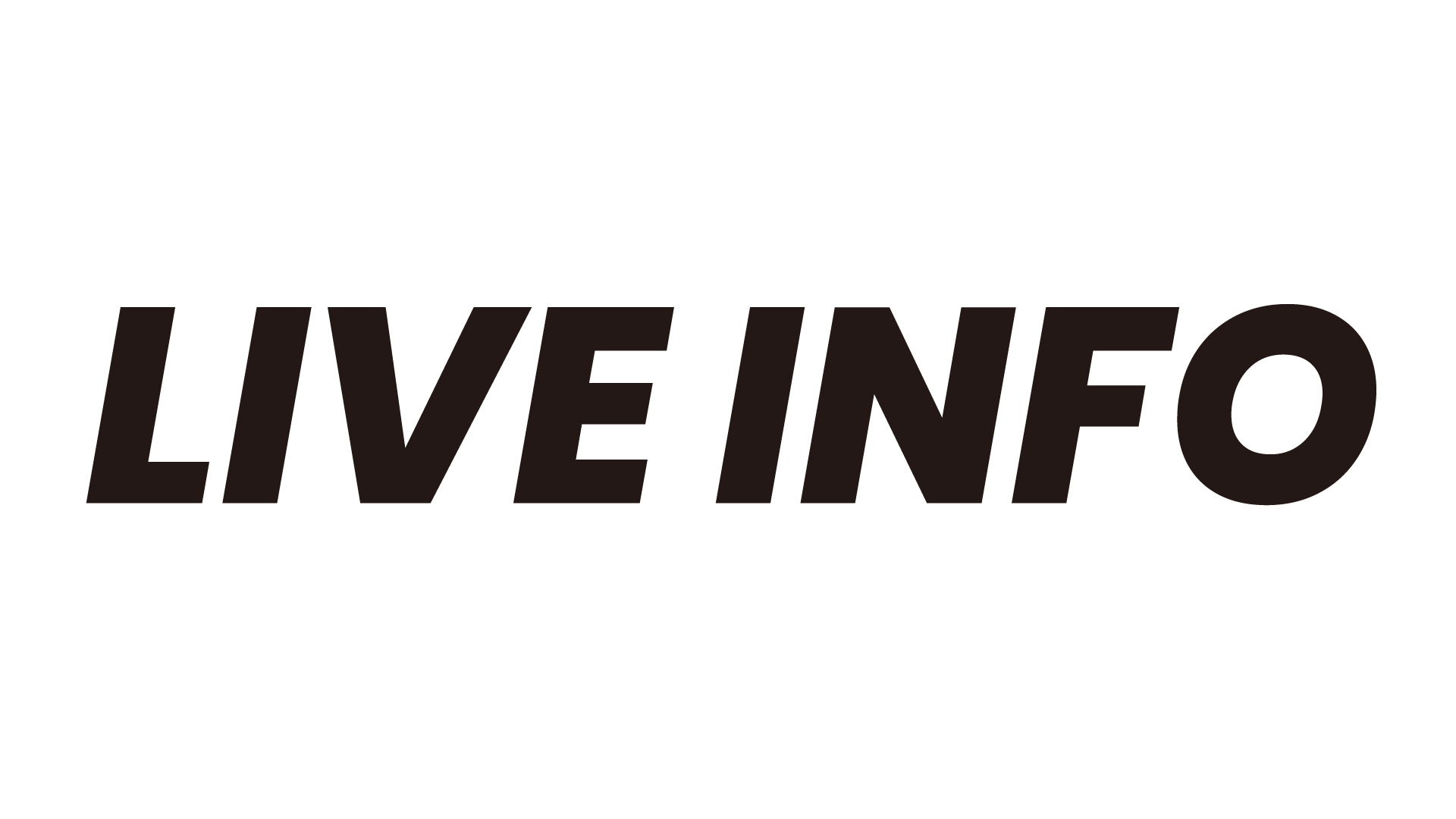 テスト投稿＝LIVE INFO